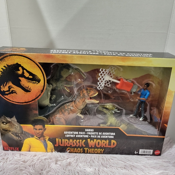 Jurassic World Chaos Theory Darius Adventure Pack Actionfigur & 3 Dinosaurier